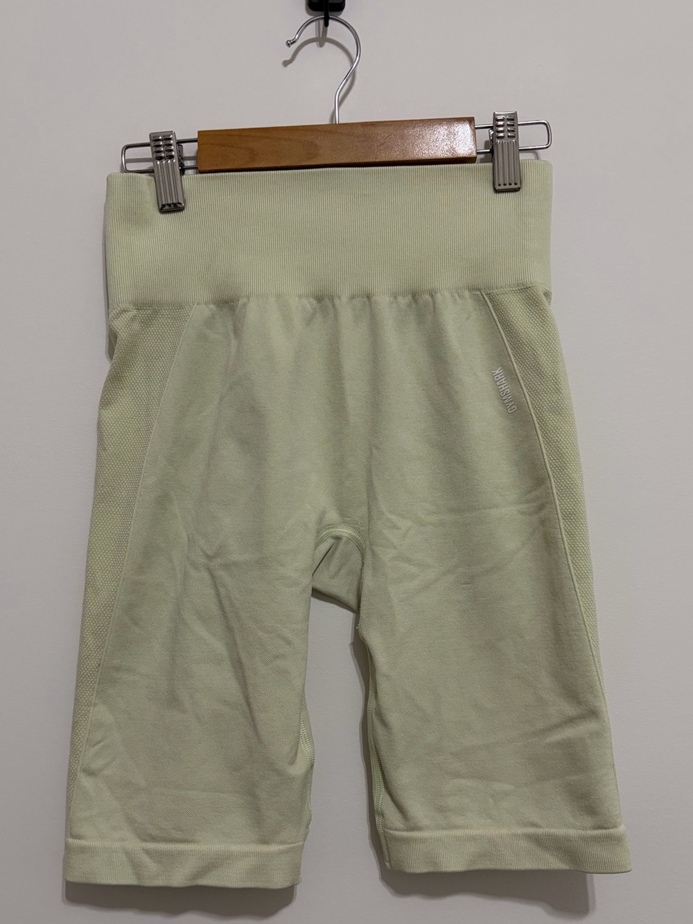 Gymshark Light Yellow Seamless Biker Shorts